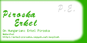 piroska erkel business card